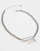 FULL TILT Safety Pin Love Necklace image number 1