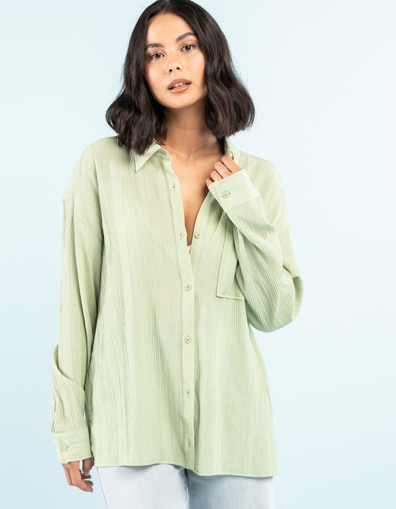 WEST OF MELROSE Womens Button Up Shirt image number 0