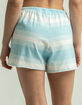 QUIKSILVER Beach Generation Womens Blue & White Shorts image number 3