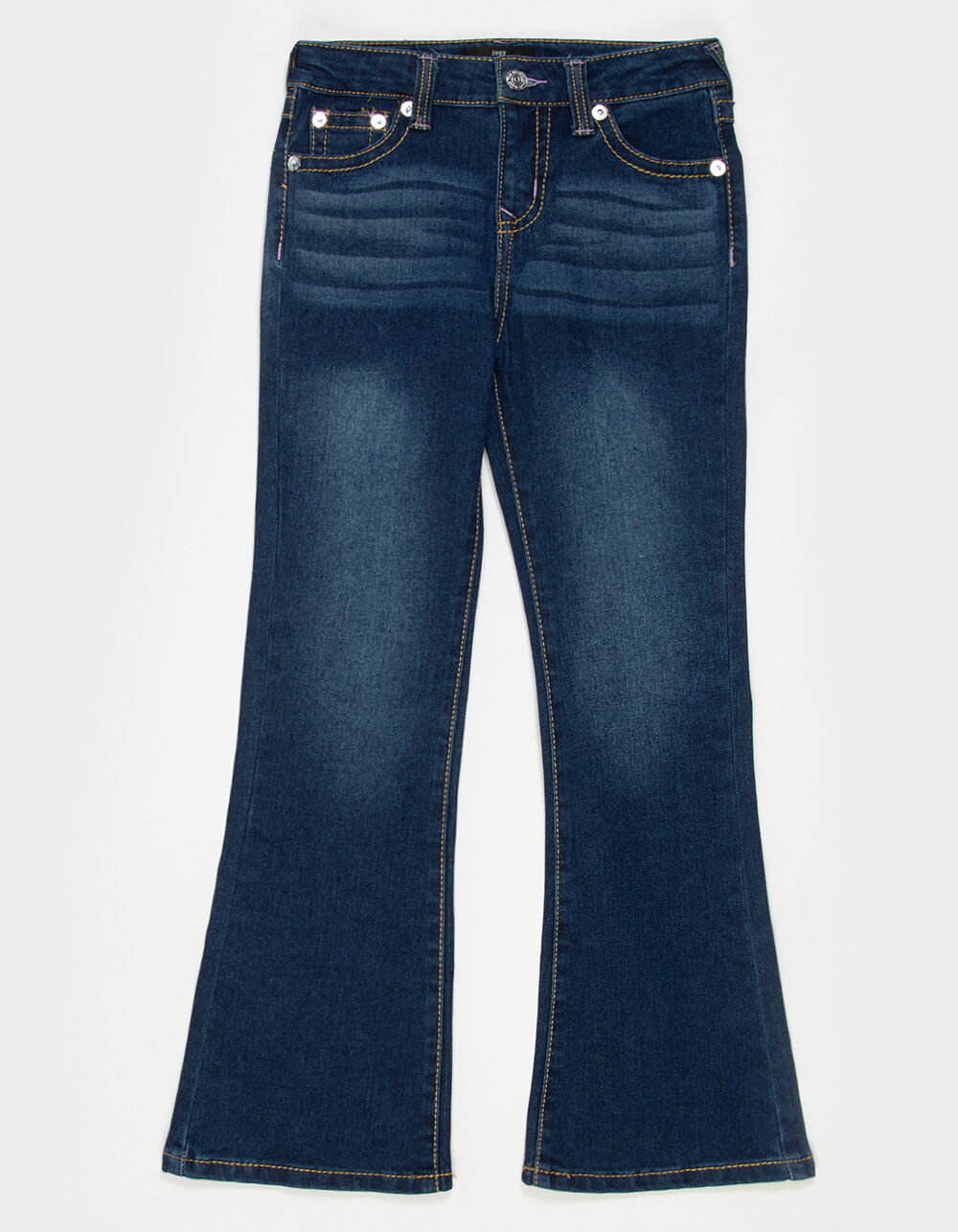 TRUE RELIGION Joey Girls High Rise Flare Jeans - DARK VINTAGE | Tillys