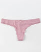 FULL TILT Lace Cage Back Lavender Thong image number 1