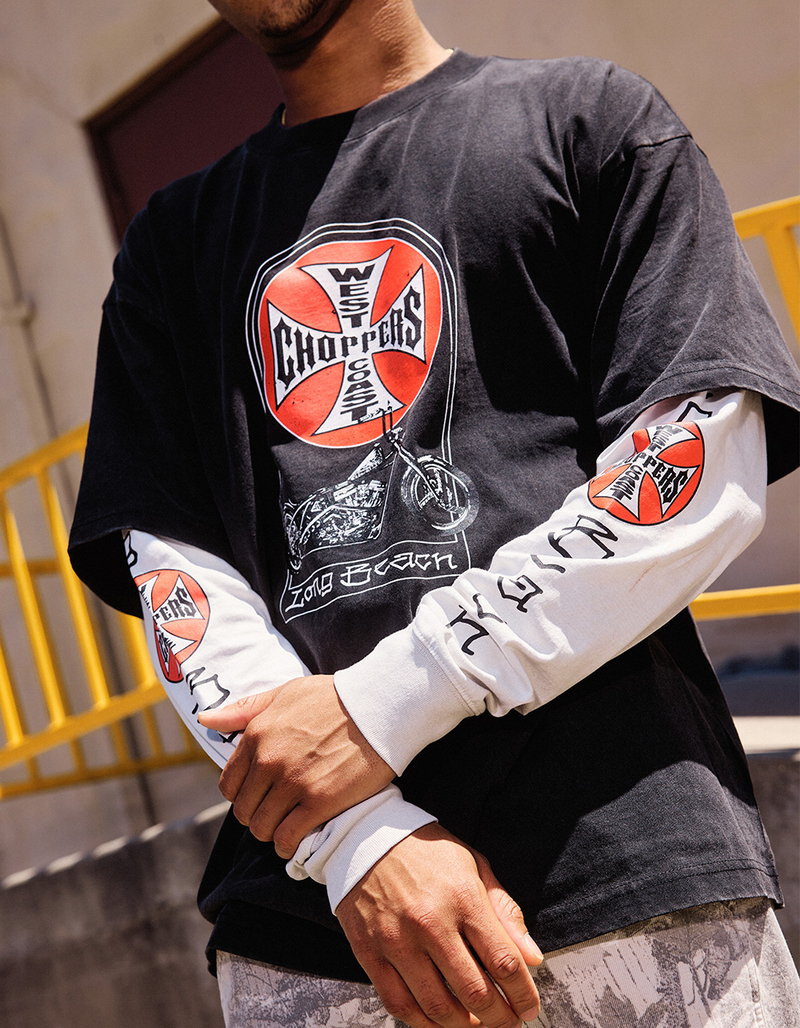 WEST COAST CHOPPERS Chopper Mens Long Sleeve 2fer Tee image number 4