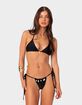 EDIKTED Puka Charm Triangle Bikini Top image number 1