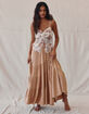 WEST OF MELROSE Ruffle Asymmetrical Womens Maxi Skirt image number 5