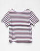 DICKIES Stripe Crop Girls Baby Tee image number 2