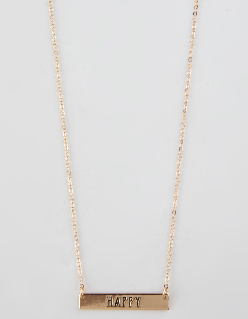 FULL TILT Happy Bar Necklace image number 0