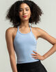 DESTINED Womens Blue Halter Top image number 1