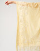 DO EVERYTHING IN LOVE Lace Womens Yellow Kimono image number 4