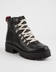 STEVE MADDEN Bam Black Womens Combat Boots image number 1