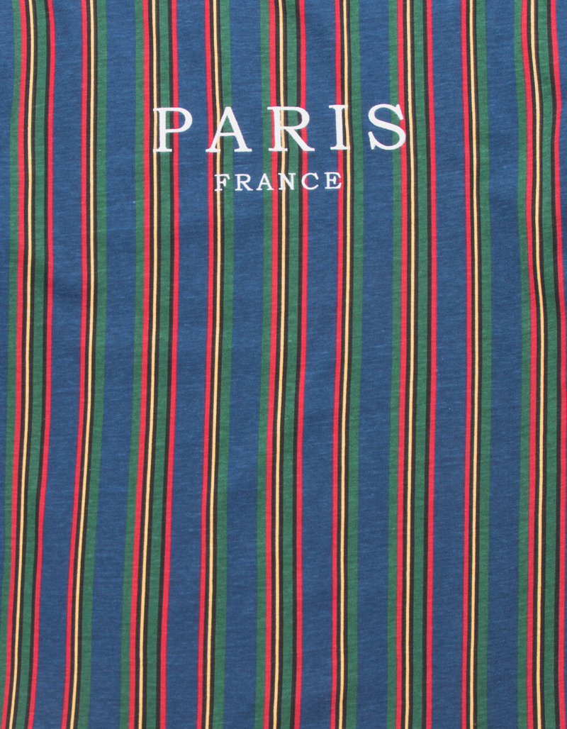 RSQ Paris Vert Striped Mens T-Shirt image number 1