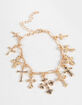 FULL TILT Multi Charm Cross Bracelet image number 2