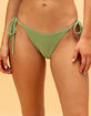 RVCA Costa Crinkle Tie Side Skimpy Bikini Bottoms image number 2