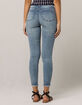 IVY & MAIN Exposed Button Crop Womens Skinny Jeans image number 3