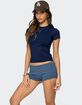 EDIKTED Tay Short Sleeve Top image number 3