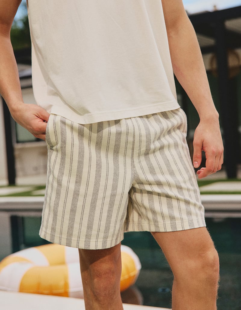 RSQ Mens Stripe Pull On Shorts image number 10