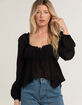 RSQ Womens Textured Hanky Top image number 2