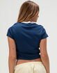 RSQ Womens LA Puff Ringer Tee image number 4