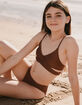 RSQ Textured Wrap Bralette Girls Bikini Set image number 1