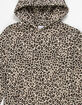FULL TILT Leopard Print Girls Boyfriend Hoodie image number 3