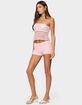 EDIKTED Tahna Flower Strapless Crochet Top image number 4