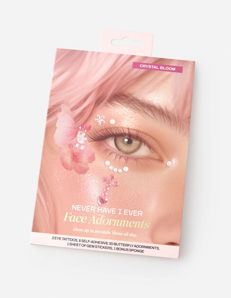 NEVER HAVE I EVER Crystal Bloom Face Adornments image number 0
