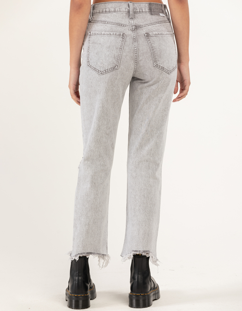 DAZE DENIM Womens High Rise Straight Up Jeans image number 3