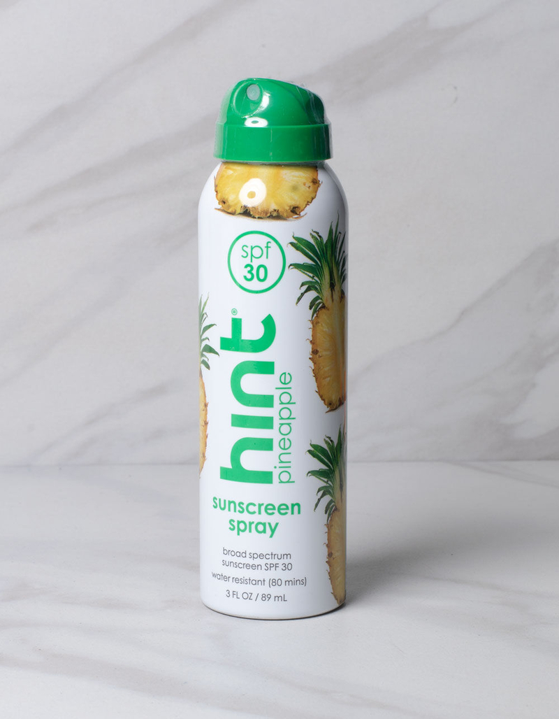 HINT 30 SPF Pineapple Sunscreen Spray (3oz) image number 0