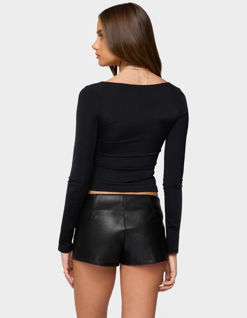 EDIKTED Soria Ruched Cut Out Top image number 2