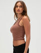 HEART & HIPS Narrow Strap Womens Tank Top image number 2