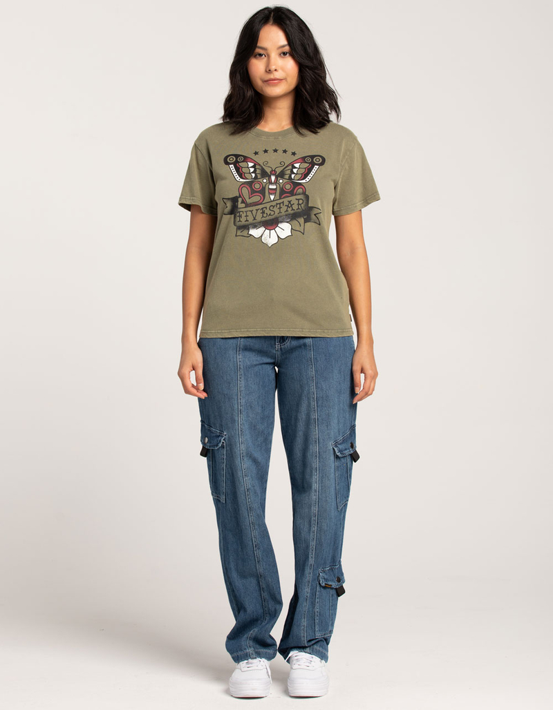 FIVESTAR GENERAL CO. Butterfly Womens Boyfriend Tee image number 3