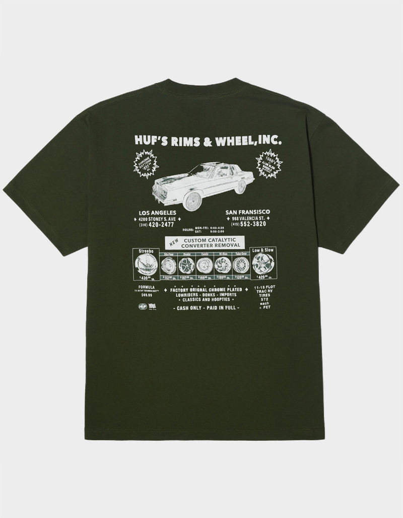 HUF Rims & Wheel Mens Tee image number 0
