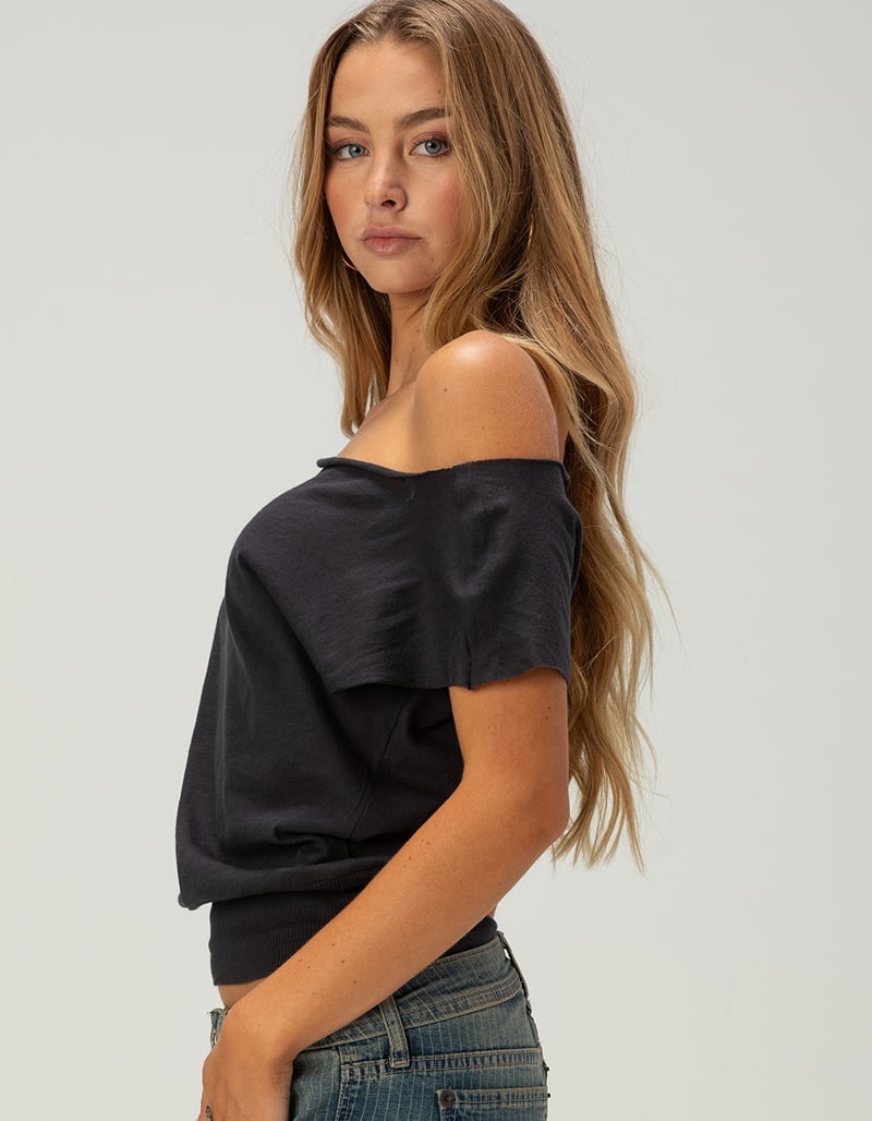 BDG Urban Outfitters Womens Off The Shoulder Banded Bottom Top image number 2