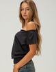 BDG Urban Outfitters Womens Off The Shoulder Banded Bottom Top image number 3