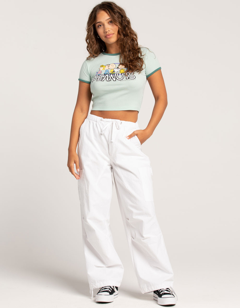 PEANUTS Womens Ringer Baby Tee image number 3