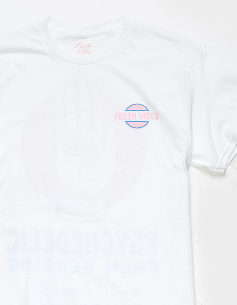 FRESH VIBES Psychedelic Palm Reading Mens Tee image number 2