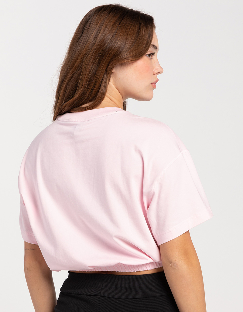 ADIDAS Dance 3Stripes Womens Crop Tee PINK Tillys