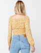 MILEY & MOLLY Ditsy Emma Womens Yellow Top image number 3