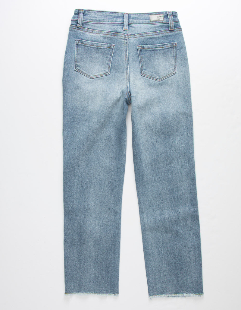 RSQ High Rise Straight Leg Girls Medium Wash Jeans image number 5