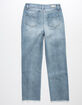 RSQ High Rise Straight Leg Girls Medium Wash Jeans image number 6