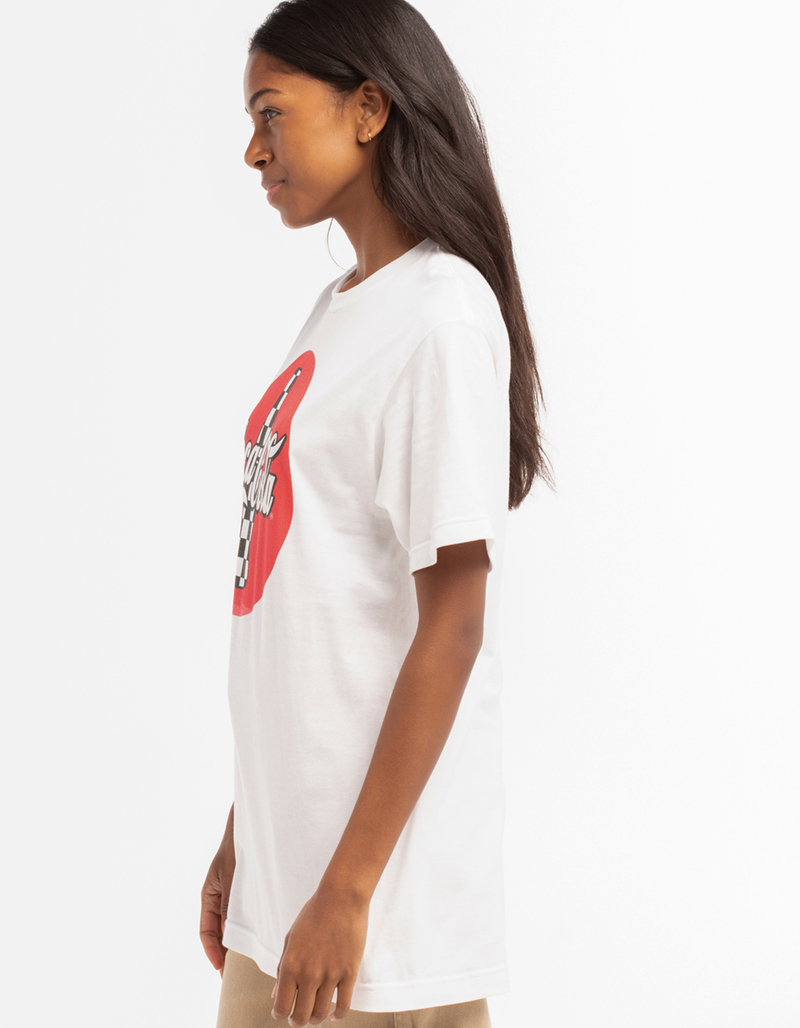 COCACOLA Checkered Bottle Unisex Tee WHITE Tillys