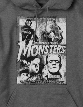 UNIVERSAL MONSTERS Vintage Horror Unisex Hoodie Alternative Image
