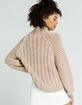 FREE PEOPLE Mock Neck Womens Tan Sweater image number 3