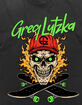GREG LUTZKA Skull Skate Flames Unisex Tee image number 2