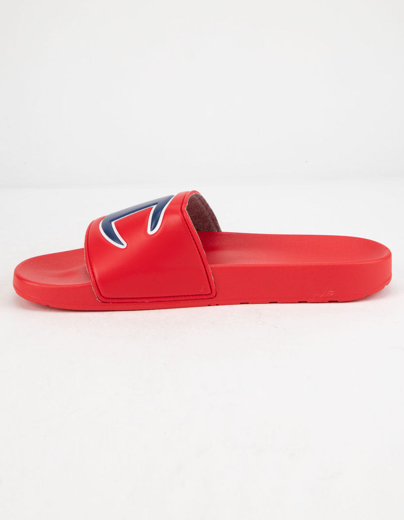 CHAMPION IPO Red Mens Slide Sandals image number 3