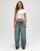 RSQ Womens Low Rise Baggy Barrel Jeans image number 5