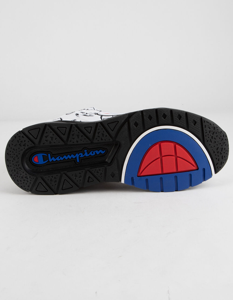 CHAMPION 93Eighteen Repeat C White & Black Mens Shoes image number 5