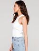 BDG Urban Outfitters High Neck Womens White Tank image number 2