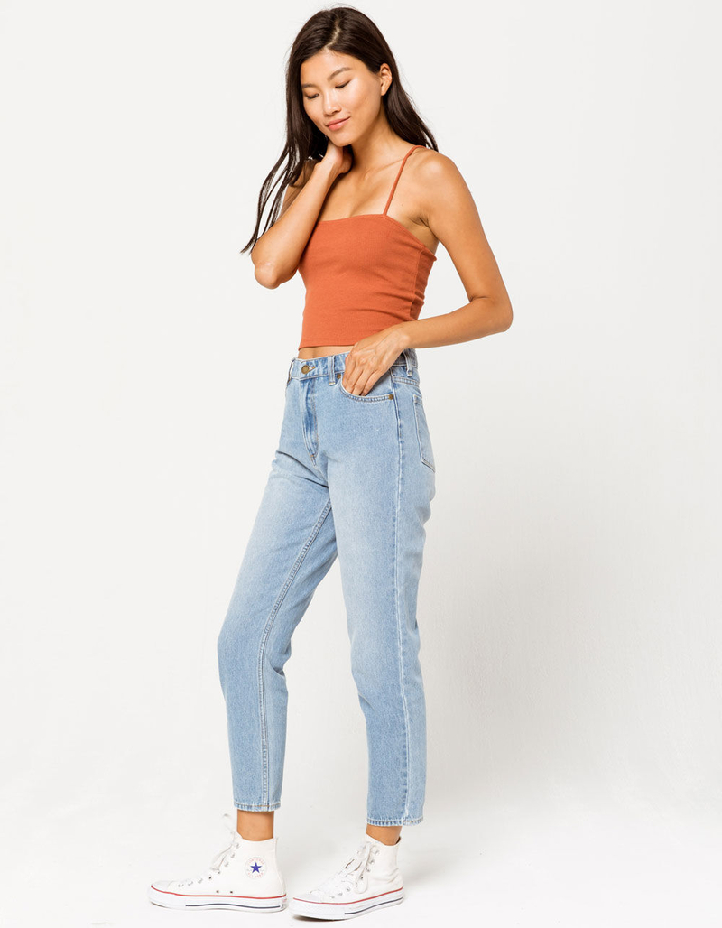 DESTINED Square Neck Burnt Red Womens Tank Top image number 3