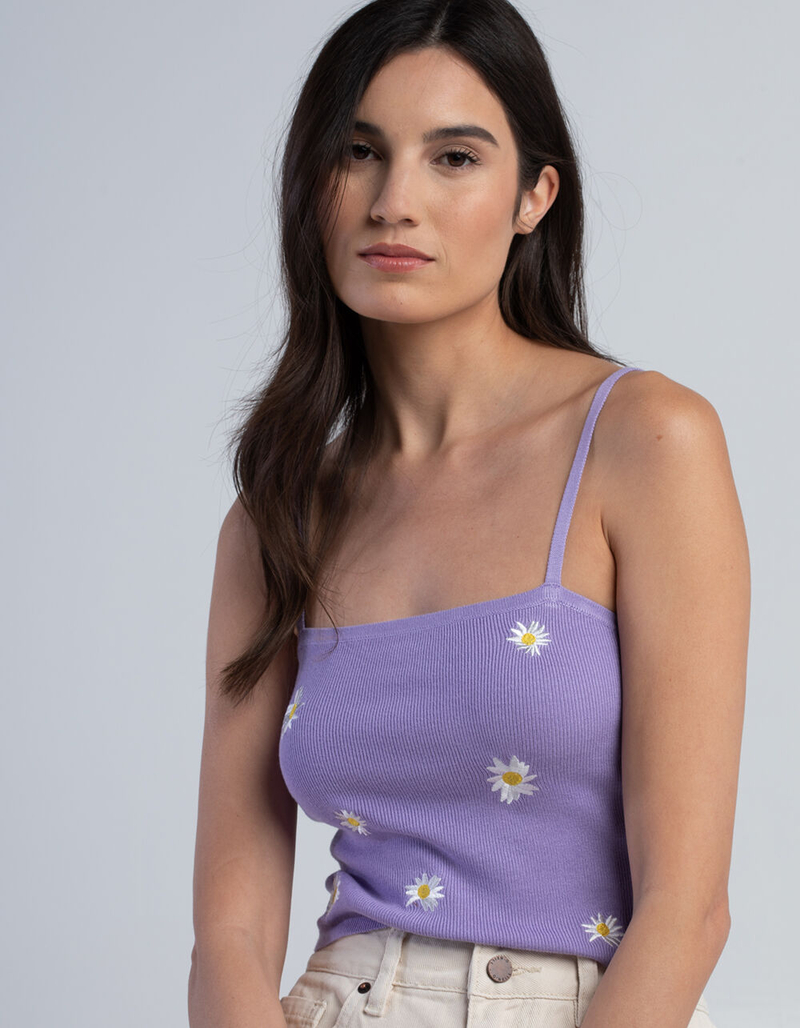 FULL TILT Daisy Embroidered Womens Cami  image number 0