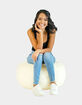 POOLCANDY AirCandy Mongolian Faux Fur Inflatable Ottoman image number 4
